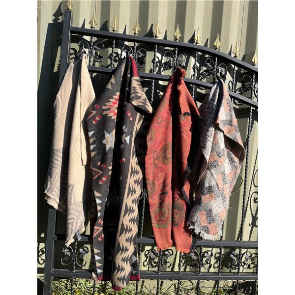 4 shawls/scarves