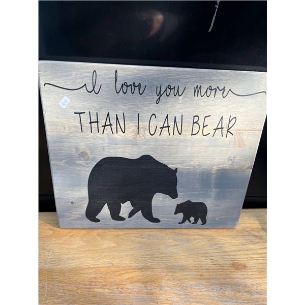 Handcrafted wood wall hanger- 14" by 12"