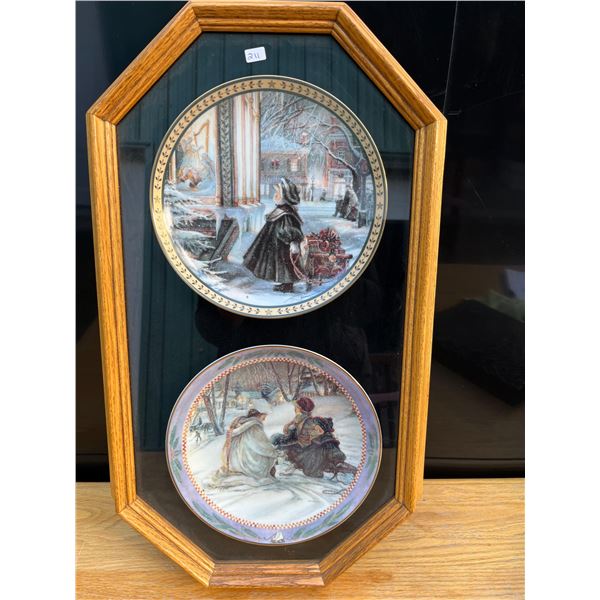 2 christmas collector plates