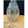 Image 2 : Crystal decanter- 13.5"H