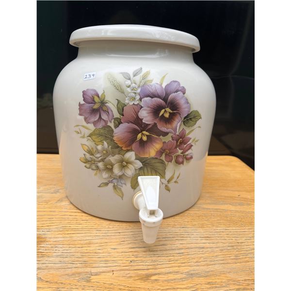 Crock for drink with spout- 10" by 10"H