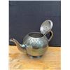 Image 2 : Vintage silver plated teapot with stoneware cake server