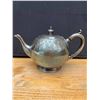 Image 3 : Vintage silver plated teapot with stoneware cake server