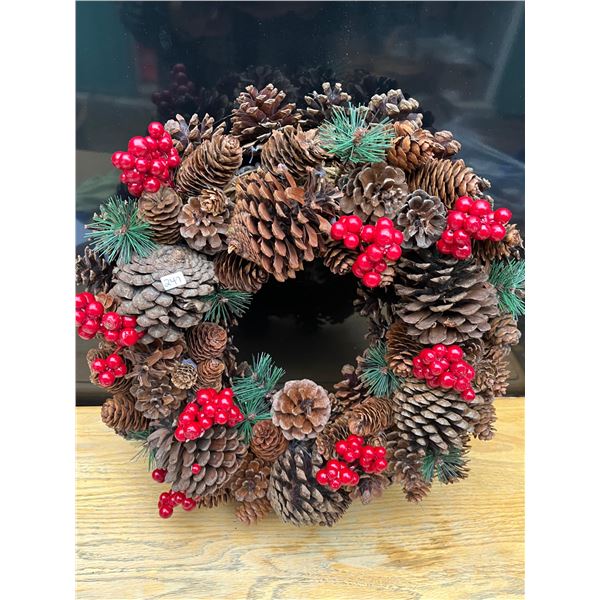 Handcrafted christmas wreath