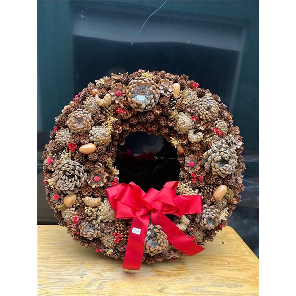 Handcrafted christmas wreath