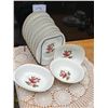 Image 2 : Northumbria fine bone China plates and serving bowls- made in England- Carleton rose