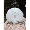 Image 7 : Northumbria fine bone China cake plate and 3 tier server- made in England- Carleton rose