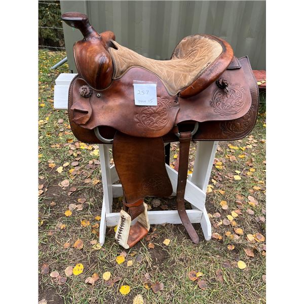 Sturdy stock saddle- big horn-