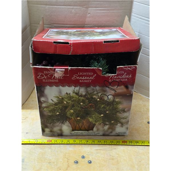 Light up seasonal basket