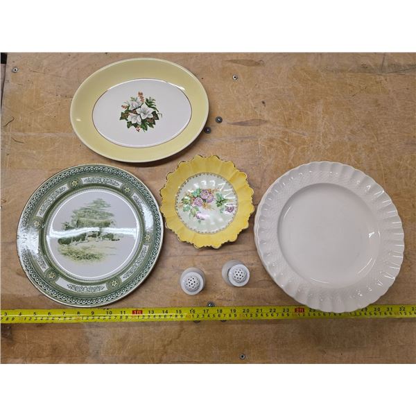 Royal dulton cow plate and misc plates