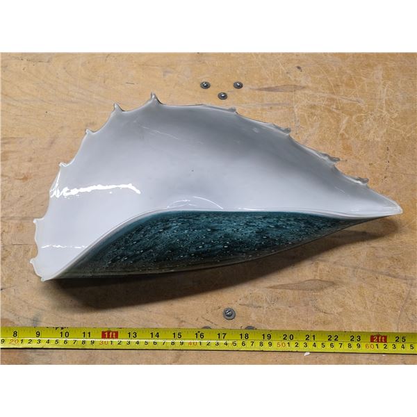 art glass display piece- 18"L