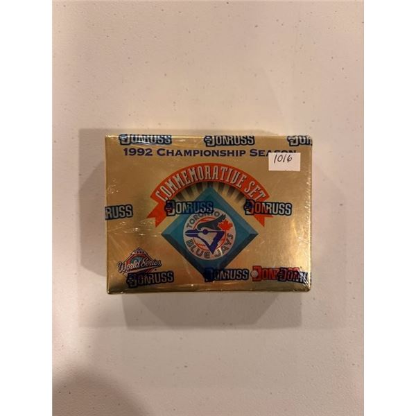 1992 Toronto Blue Jays Commemorative Baseball Card Set - Factory Sealed