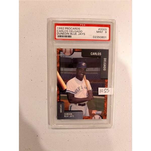 Carlos Delgado - Rookie Card - Graded Mint