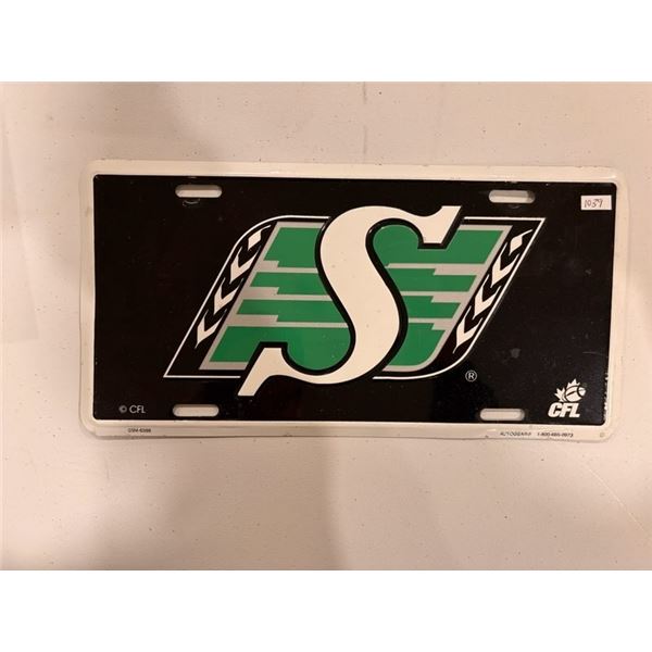 Saskachewan Roughriders Licence Plate