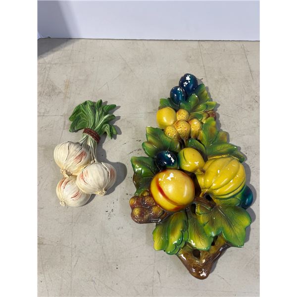 Chalkware Fruit Large and Garlic