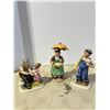 Image 1 : (3) Ceramic figures man and woman, old man and woman