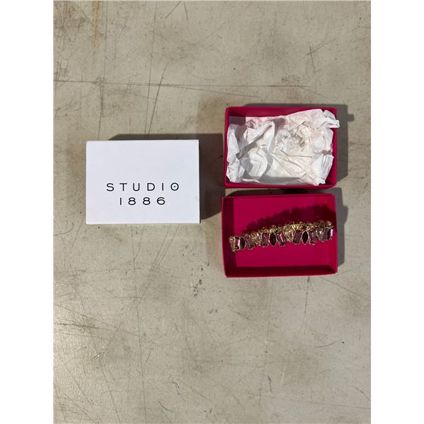 Studio 1886 Blushing Baguette Stretch Bracelet