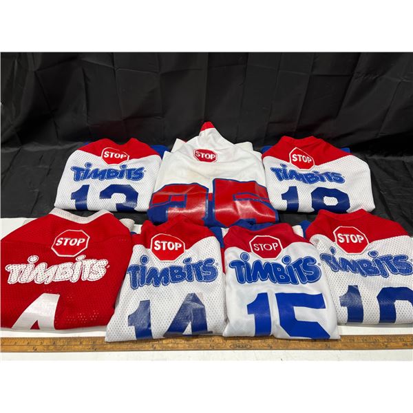 (6) Youth Hockey Sweaters Tim Hortons Canadians, (1) Adult Sweater