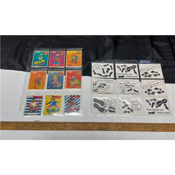 (9) Factory Seated Packs of Jim Henson 1988 muppets card, misc. cards