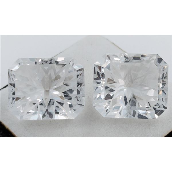 $9,143 Appraisal - 87.08 ct Cert. Mermaid Quartz gemstone Pair