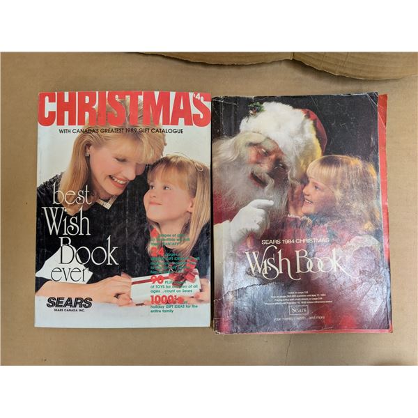 1984 & 1989 Sears Christmas Catalogues