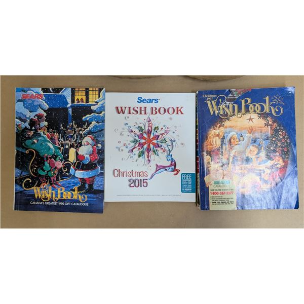 1990, 1997 & 2015 Sears Christmas Catalogues