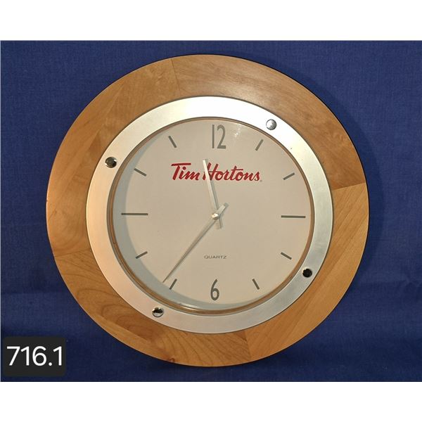 Tim Horton's advertising clock