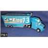 Image 1 : Disney Pixar semi with trailer, "Dinoco the King", 9 inches overall, rare!