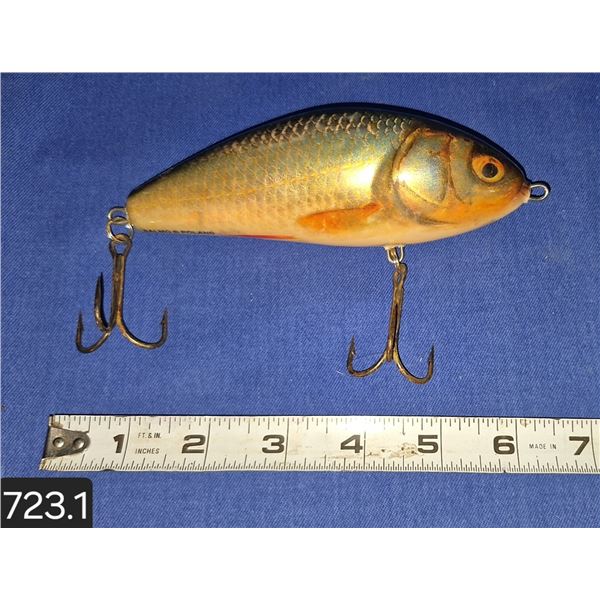 Large fish hook (lure), 6 1/2 inches, Salmo, Poland
