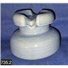 Image 1 : Early insulator - blue and white swirl porcelain
