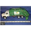 Image 1 : Large heavy diecast advertising garbage truck, very detailed, even has hydraulic hoses, near mint, 1
