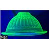 Image 1 : Uranium glass, depression glass mixing bown, no damage, glows!