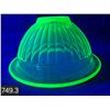 Image 3 : Uranium glass, depression glass mixing bown, no damage, glows!