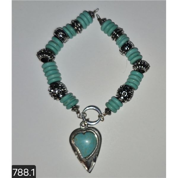 Vintage torquois necklace, missing chain