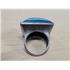 Image 3 : Large torquoise ring, possible silver as it is tarnished