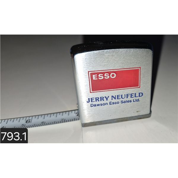 Rare Esso "Zippo" advertising tape measure