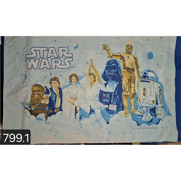 Star Wars pillow case, an original issue, 1977