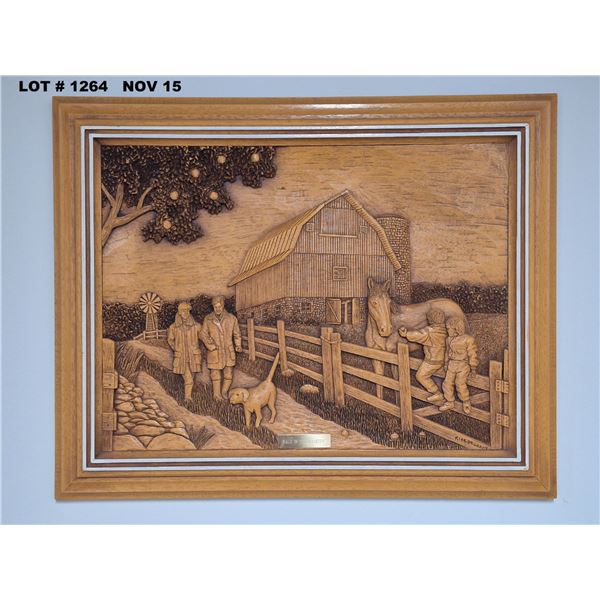 Kim Murray "Walk In The Country" Picture. Creative Carvings Art .