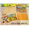 Image 2 : (4) Childrens Wood Puzzles each with Wood holding tray with picture guide