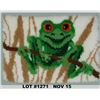 Image 1 : Forest Frog Latch Hook Kit.  New in Pkg.   52cm x 38cm.