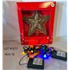 Vintage Lighted Christmas Star. New in Box.  Purchased New never used.  (2) small battery operated L