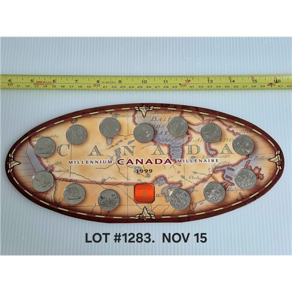 CANADA MILLENNIUM 1999 COIN SET.  Uncirculated coins.