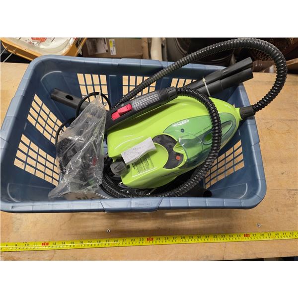 Steam cleaner and basket