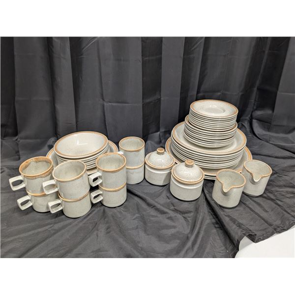 Complete Vintage Dover stone Dish Set, Made in England, Great Condition