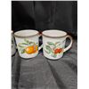 Image 2 : (6) Set of Mugs Fruit Design From Klassen Gift Ware Saskatoon.SK