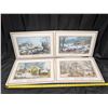 Image 7 : Currier Ives (4) Permanent Plastic Place Mats w/ Original Box
