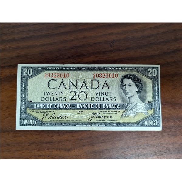 1954 Canadian 20 Dollar Bill 9323910