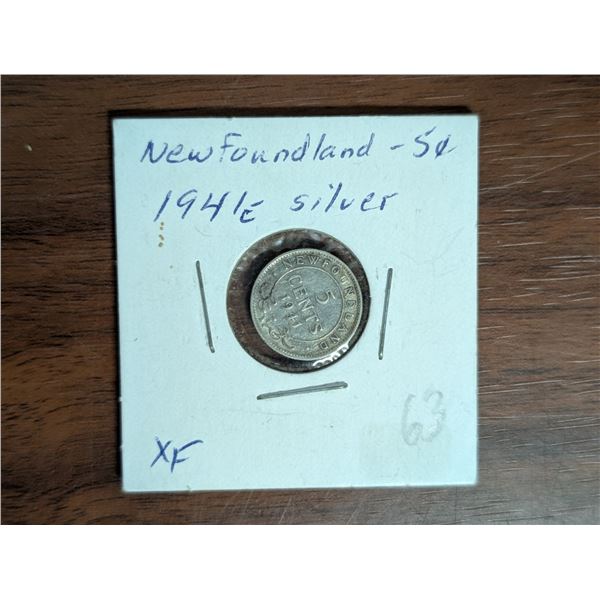 NWFL 1941 5 Cent Coin Silver