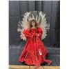 Image 1 : Red Christmas Angel Light Decoration Tree Topper (Tested)