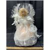 Image 1 : White Christmas Angel Light Decoration Tree Topper (Tested)